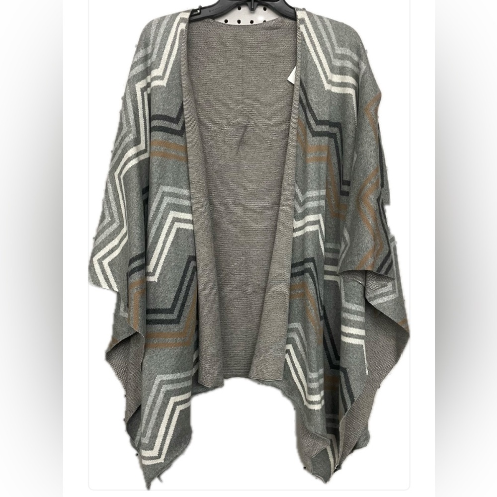 Talbots ONE SIZE cozy and stylish Cotton Blend Cape Shawl Sweater